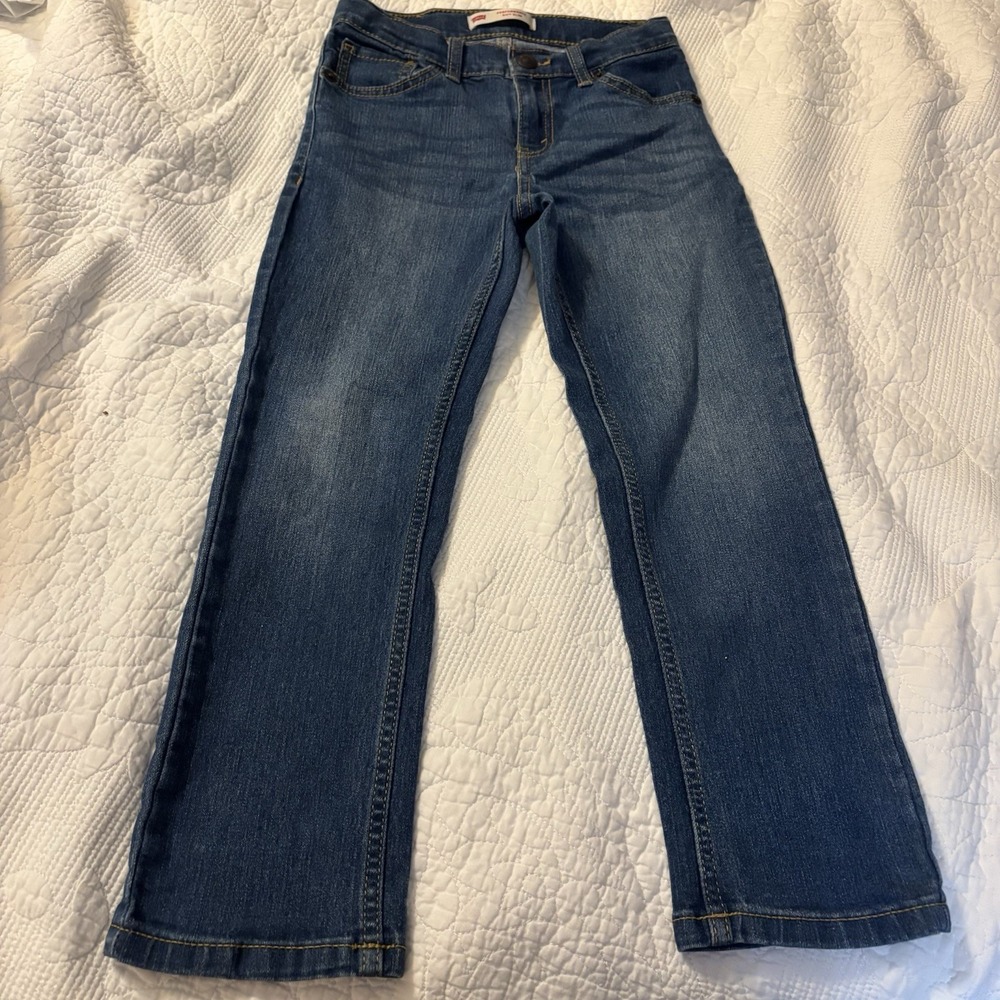 Levi's 511 Performance Slim Size 7 Regular‎ In Medium Wash Denim 5 Pocket
